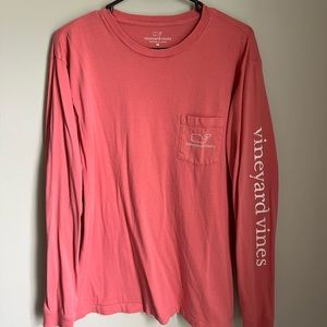 Vineyard Vines Hot Pink Long Sleeve Shirt
